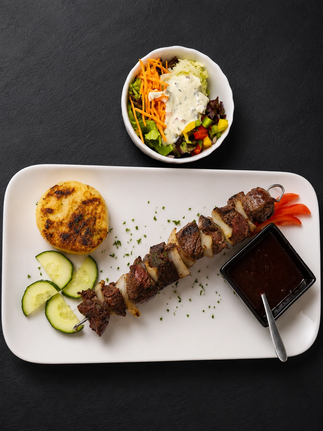 Notre brochette de bœuf - L'Oiseau Bleu